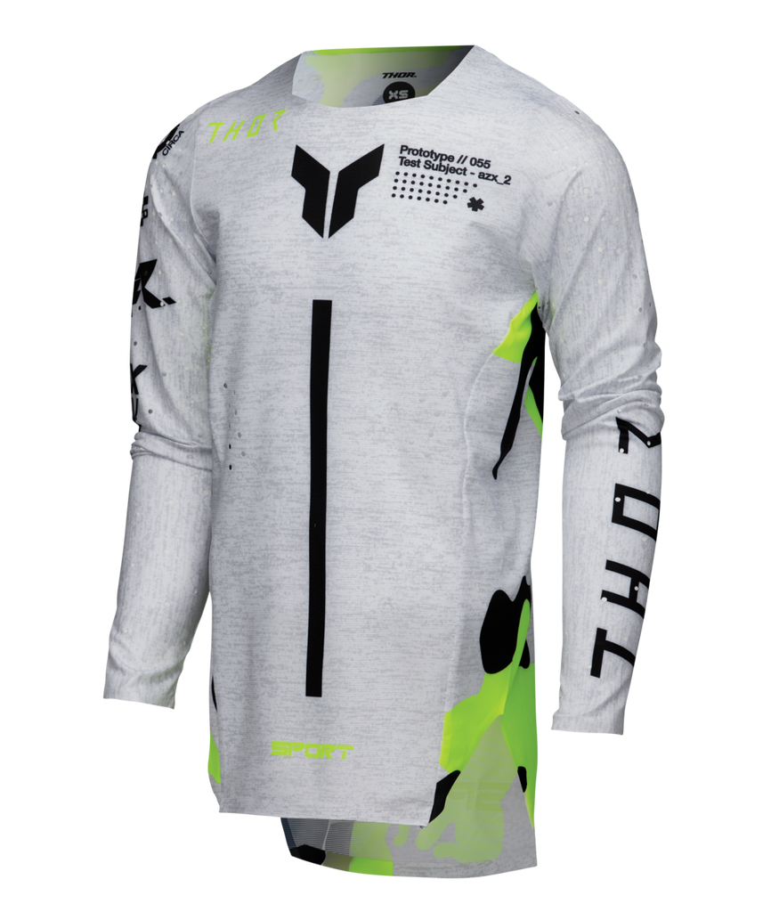 Thor 2025 Sportmode Riot White/Acid Youth Jersey