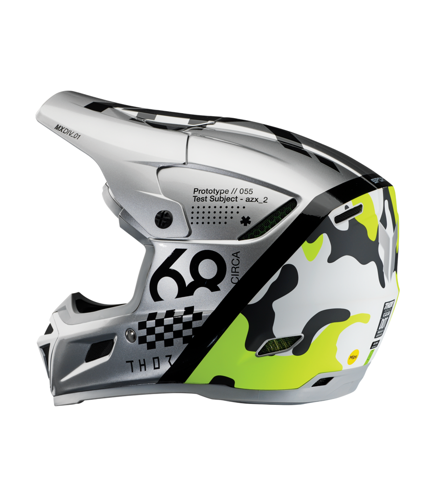 Thor 2026 Reflex Sport Riot Matte Grey/Acid Helmet