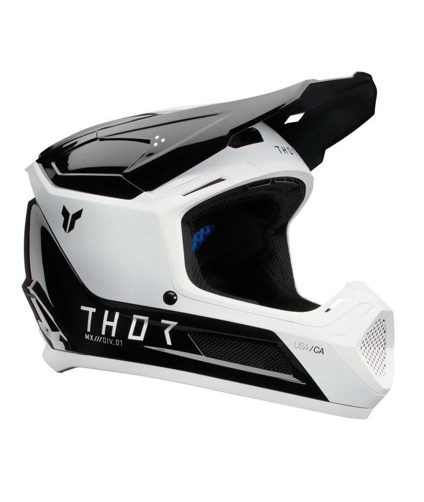 Thor 2026 Fleet Storm Gloss Black/White Youth Helmet