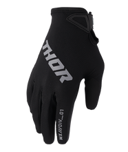 Load image into Gallery viewer, Thor 2026 Ridemode Static Black Youth Gloves