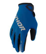 Load image into Gallery viewer, Thor 2026 Ridemode Static Blue Youth Gloves