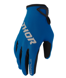 Thor 2026 Ridemode Static Blue Youth Gloves