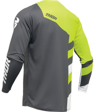 Load image into Gallery viewer, Thor 2025 Sector Checker Charcoal/Acid Youth Jersey