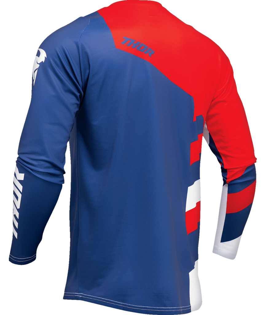 Thor 2025 Sector Checker Navy/Red Youth Jersey