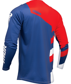 Thor 2025 Sector Checker Navy/Red Youth Jersey