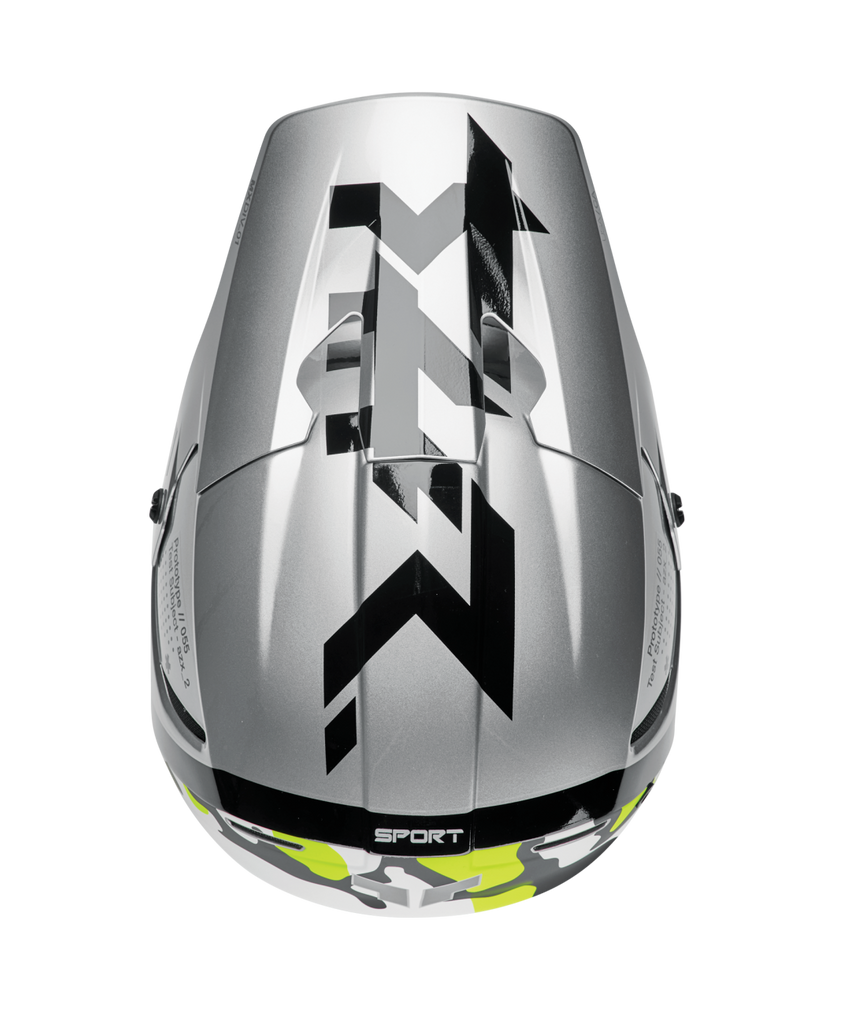 Thor 2026 Reflex Sport Riot Matte Grey/Acid Helmet