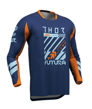 Load image into Gallery viewer, Thor 2026 Launchmode Futura Navy/Orange Jersey