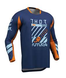 Thor 2026 Launchmode Futura Navy/Orange Jersey
