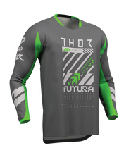 Load image into Gallery viewer, Thor 2026 Launchmode Futura Charcoal/Green Jersey