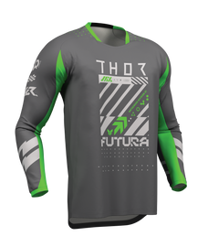 Thor 2026 Launchmode Futura Charcoal/Green Jersey