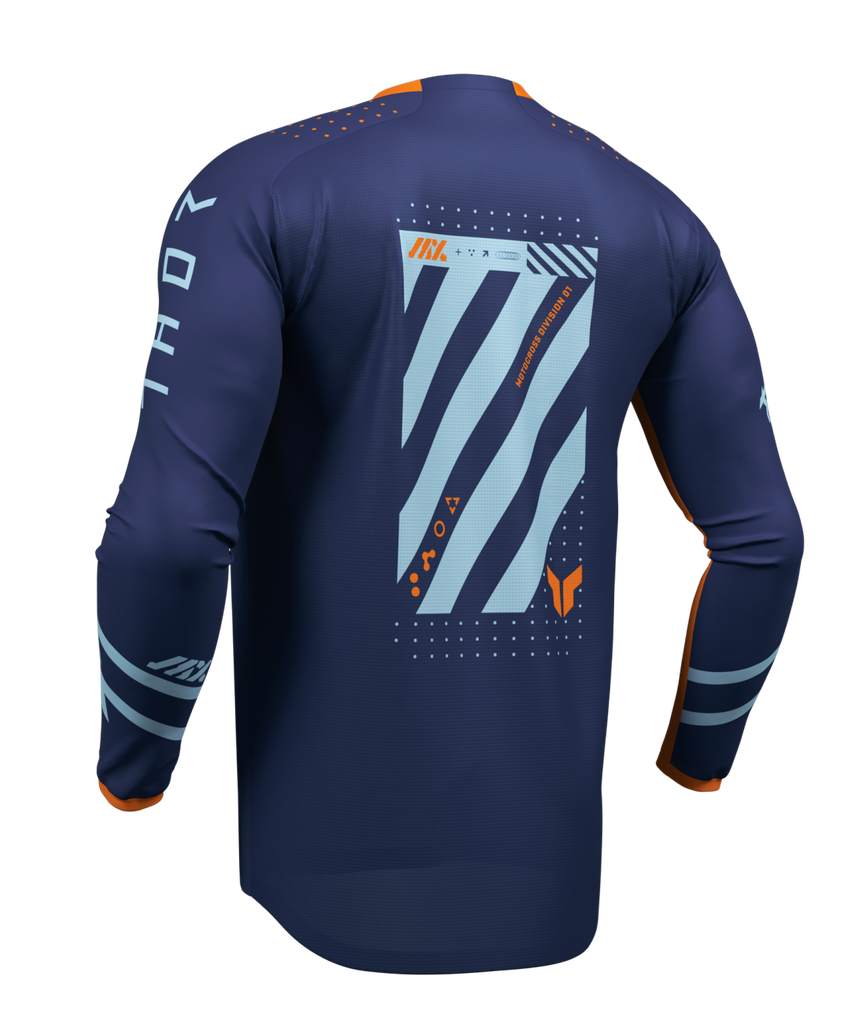 Thor 2026 Launchmode Futura Navy/Orange Jersey