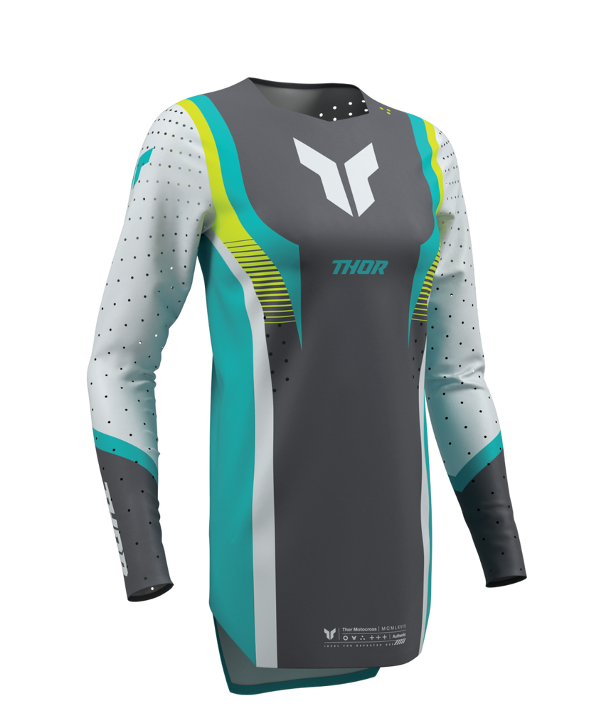 Thor 2026 Sportmode Velocity Grey/Aqua Womens Jersey