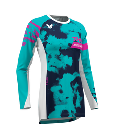 Thor 2026 Launchmode Bleach White/Aqua Womens Jersey