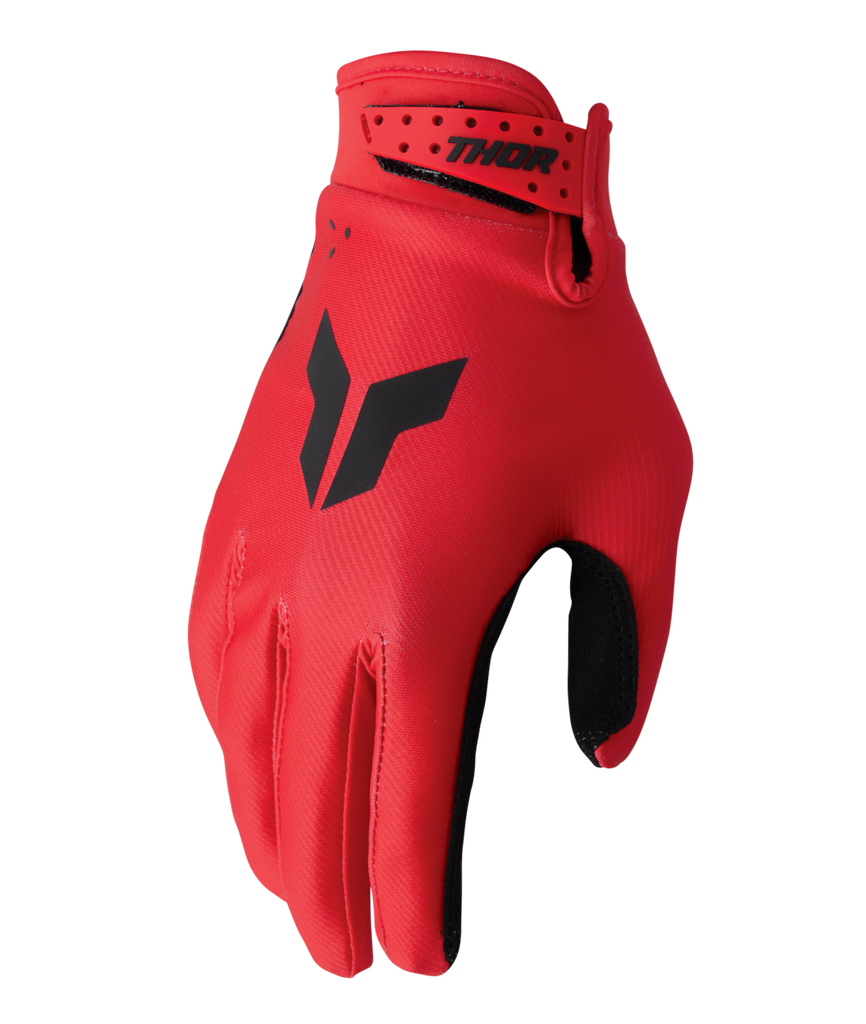 Thor 2026 Launchmode Split Red Youth Gloves