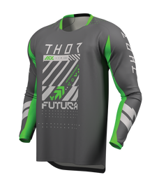 Thor 2026 Launchmode Futura Charcoal/Green Jersey
