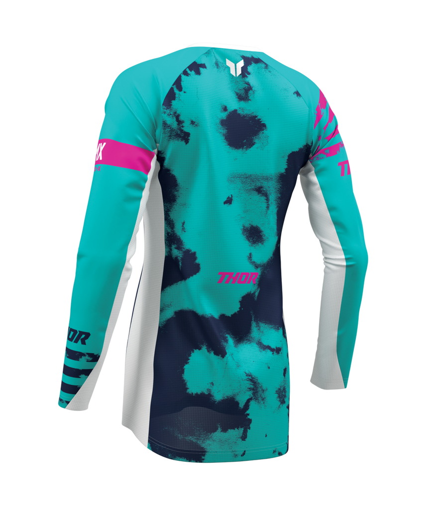 Thor 2026 Launchmode Bleach White/Aqua Womens Jersey
