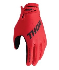 Thor 2026 Launchmode Split Red Youth Gloves