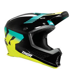 Thor 2025 Sector 2 Carve Gloss Black/Acid Helmet