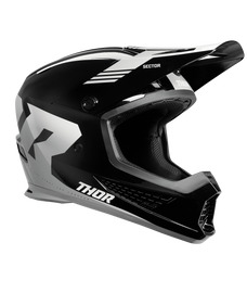 Thor 2025 Sector 2 Carve Gloss Black/White Helmet