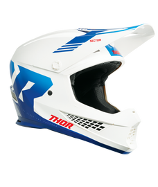Thor 2025 Sector 2 Carve Gloss White/Blue Helmet