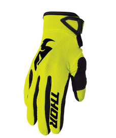 Thor 2025 Sector Acid/Black Youth Gloves