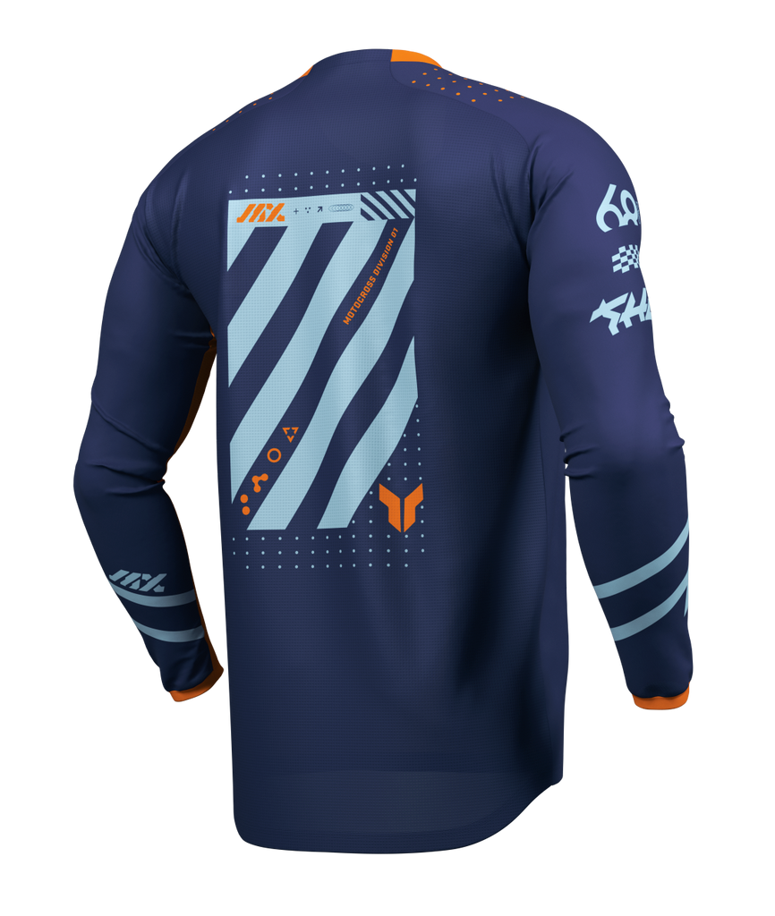 Thor 2026 Launchmode Futura Navy/Orange Jersey