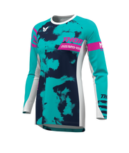Load image into Gallery viewer, Thor 2026 Launchmode Bleach White/Aqua Womens Jersey