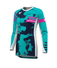 Thor 2026 Launchmode Bleach White/Aqua Womens Jersey