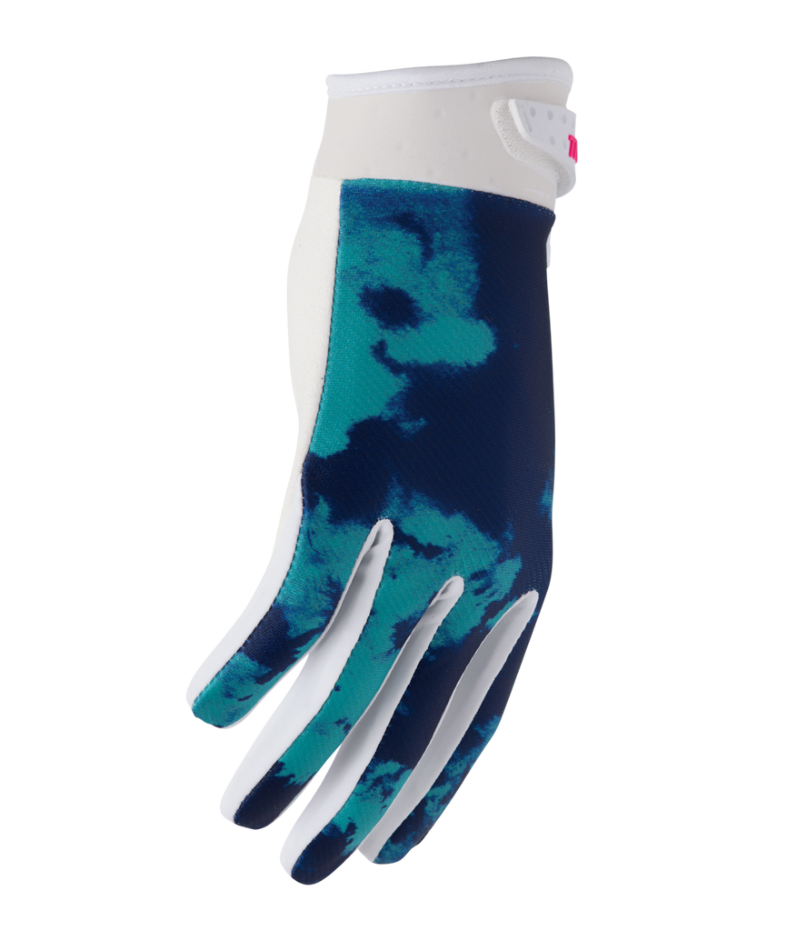 Thor 2026 Launchmode Bleach White/Aqua Gloves