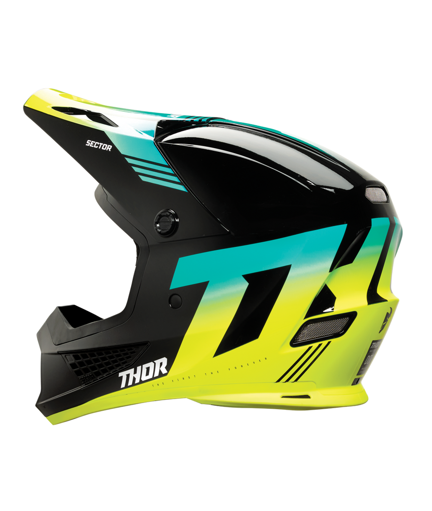 Thor 2025 Sector 2 Carve Gloss Black/Acid Helmet