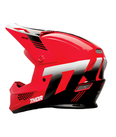 Thor 2025 Sector 2 Carve Gloss Red/White Helmet
