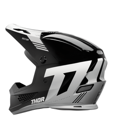 Thor 2025 Sector 2 Carve Gloss Black/White Helmet