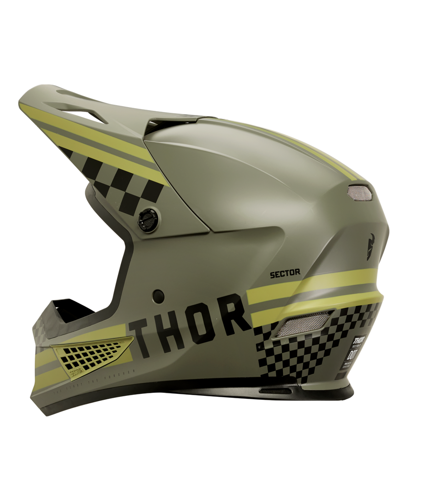 Thor 2025 Sector 2 Combat Matte Army/Black Helmet