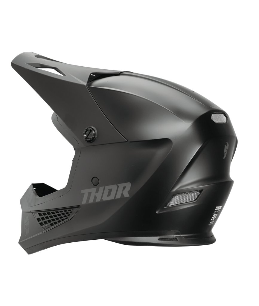Thor 2025 Sector 2 Solid Matte Blackout Helmet