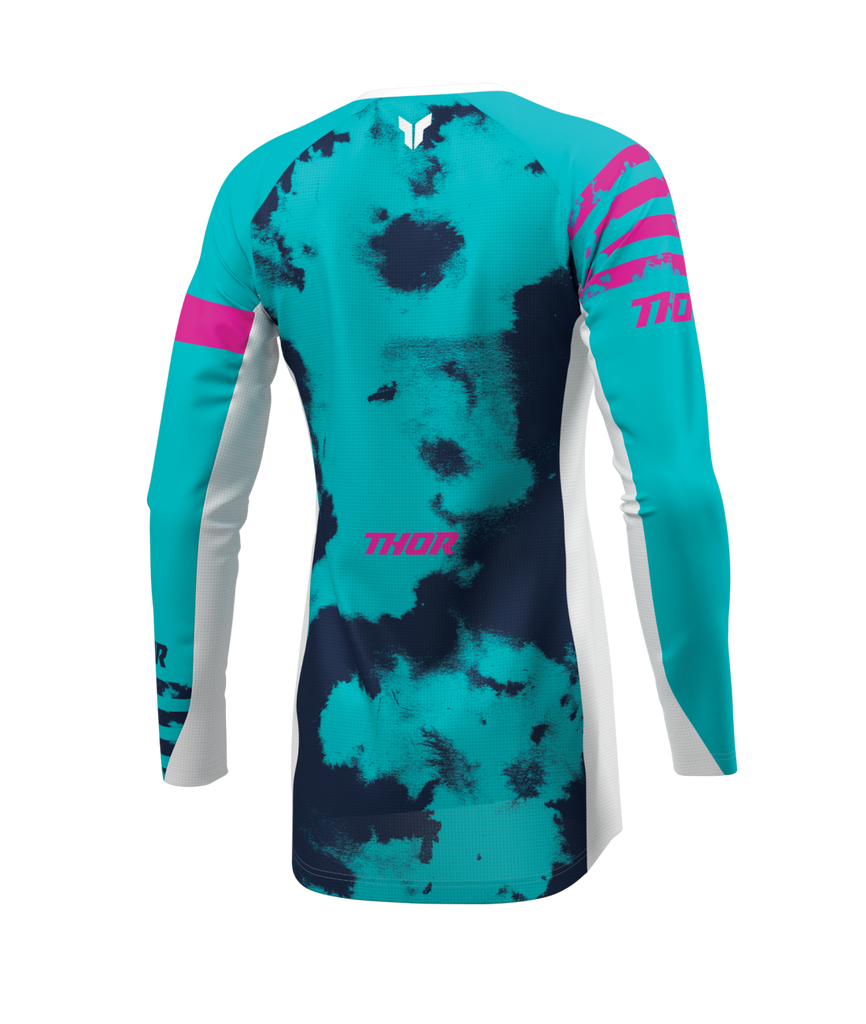 Thor 2026 Launchmode Bleach White/Aqua Womens Jersey