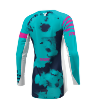 Load image into Gallery viewer, Thor 2026 Launchmode Bleach White/Aqua Womens Jersey