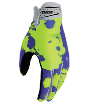 Load image into Gallery viewer, Thor 2026 Launchmode Bleach Grey/Acid Youth Gloves