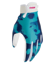 Load image into Gallery viewer, Thor 2026 Launchmode Bleach White/Aqua Gloves