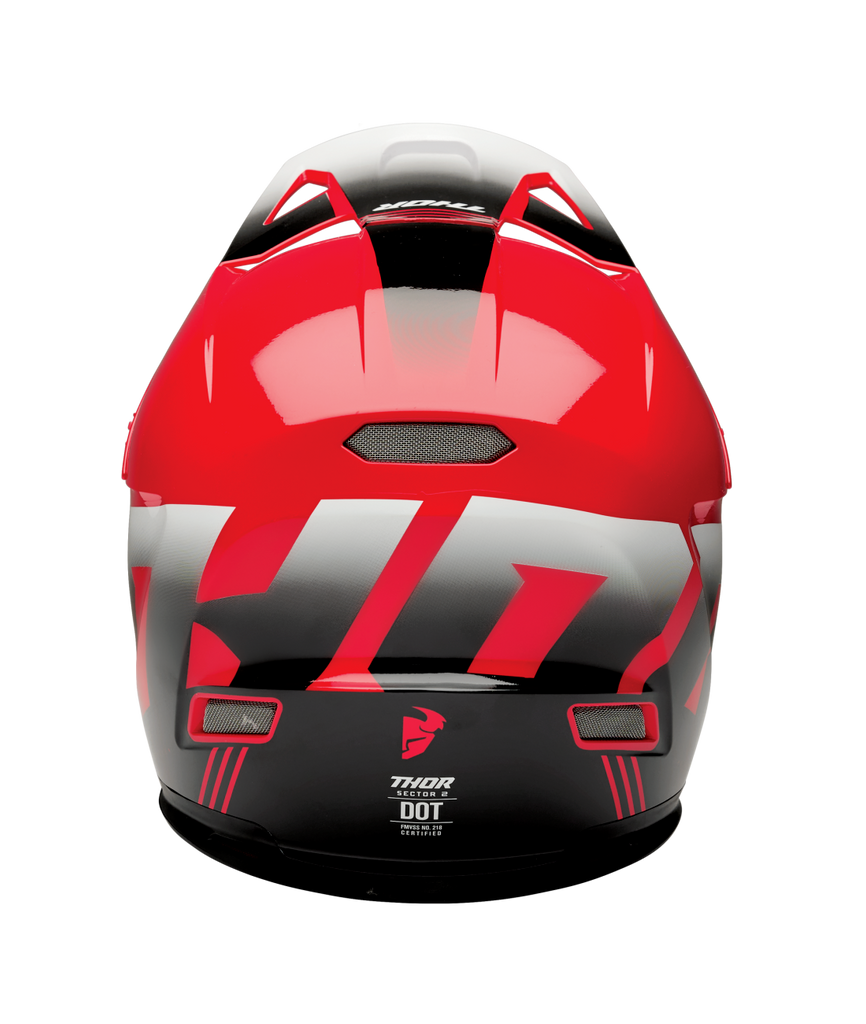 Thor 2025 Sector 2 Carve Gloss Red/White Helmet