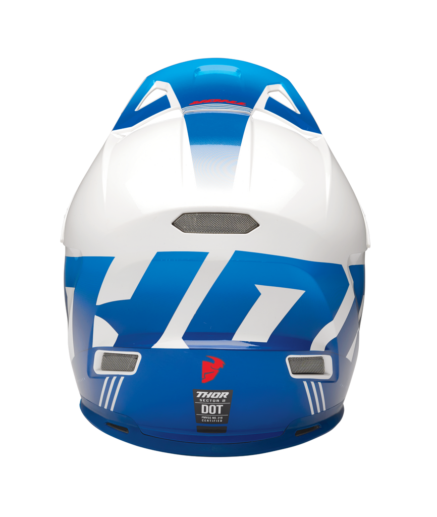 Thor 2025 Sector 2 Carve Gloss White/Blue Helmet