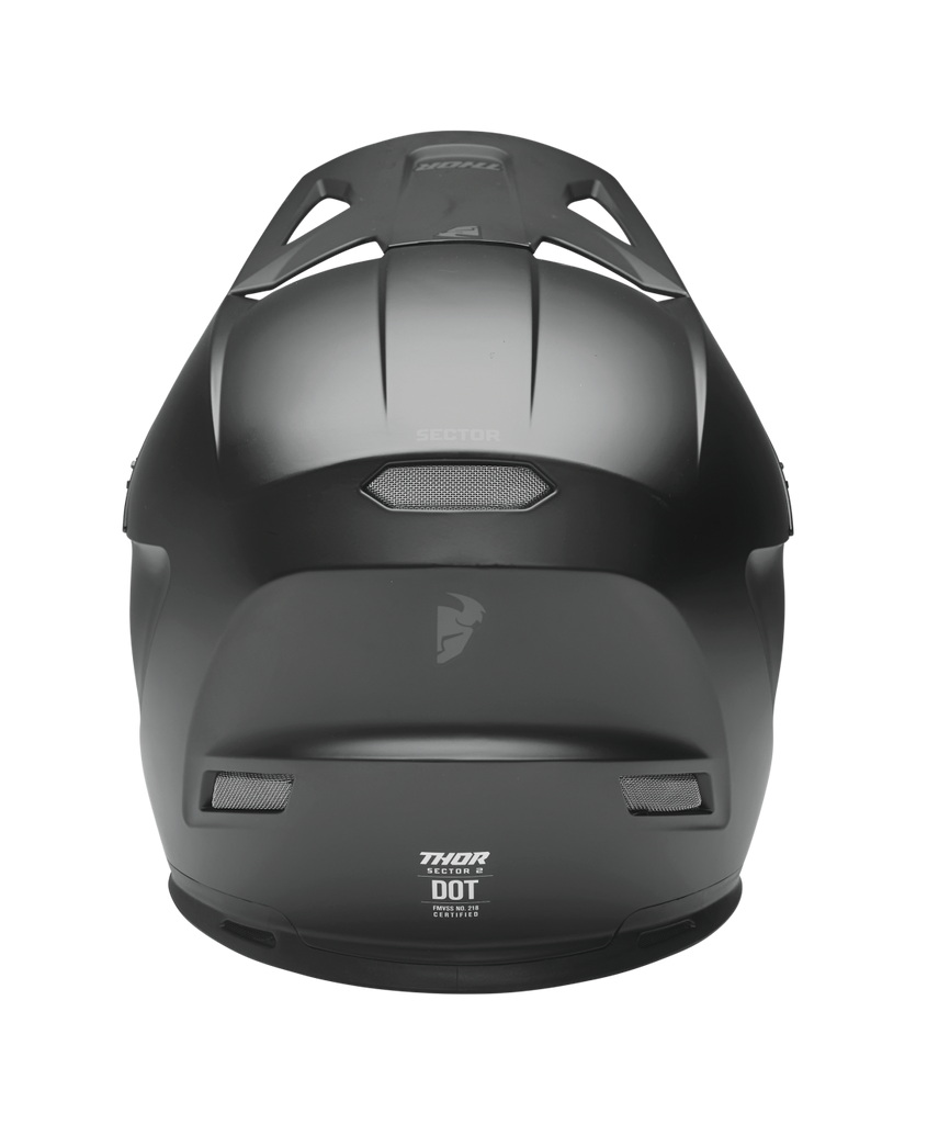 Thor 2025 Sector 2 Solid Matte Blackout Helmet
