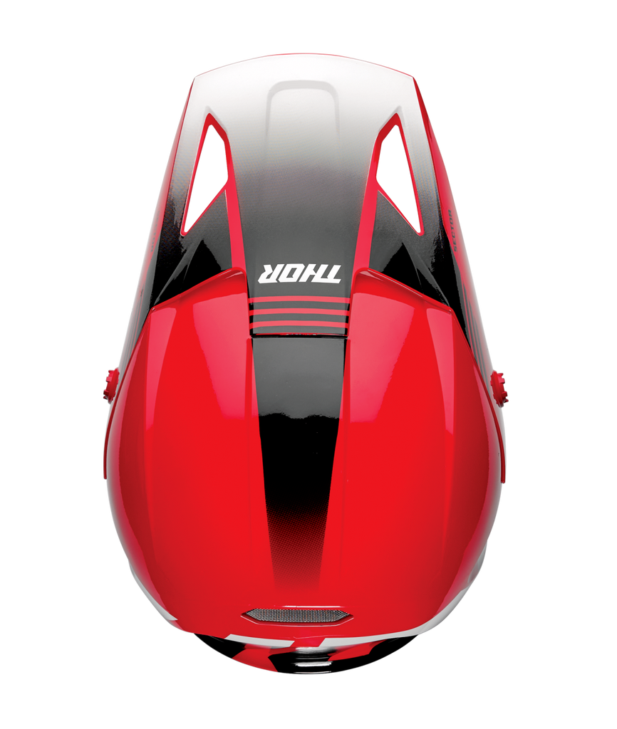 Thor 2025 Sector 2 Carve Gloss Red/White Helmet