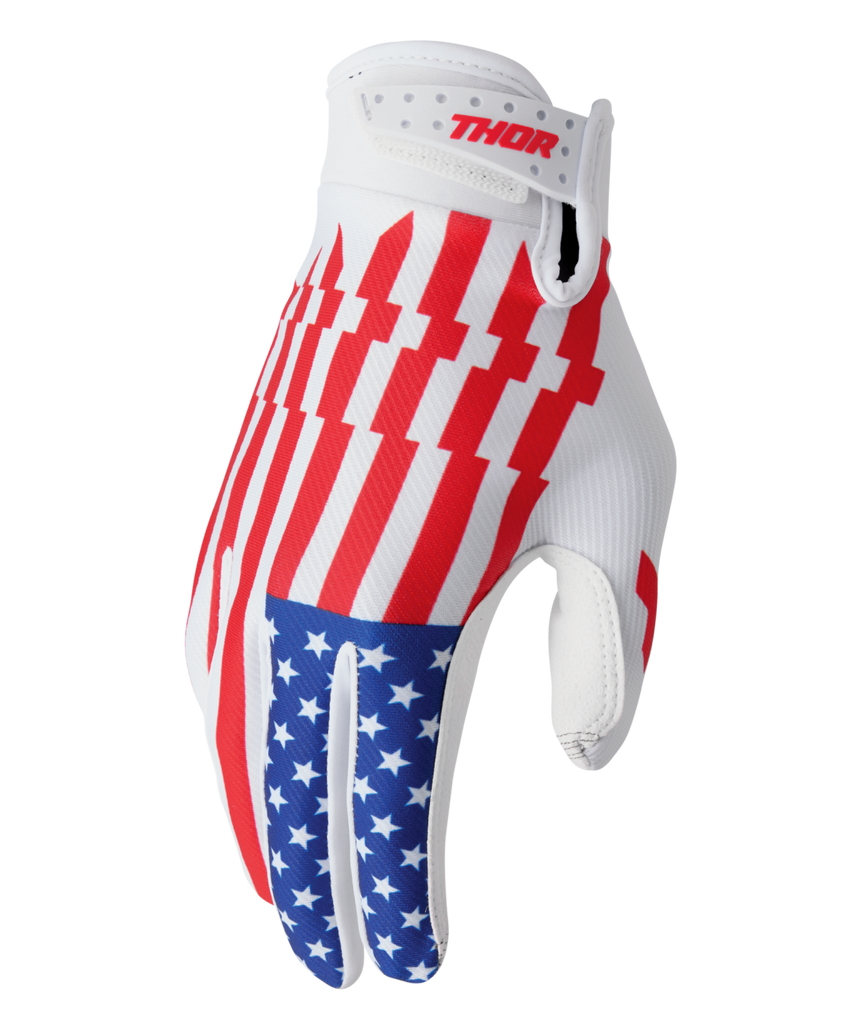 Thor 2026 Launchmode Patriot Red/White/Blue Gloves