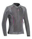 Ixon Cool Air Lady Textile Jacket - Grey/Fuchsia