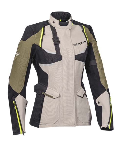 Ixon Eddas Lady Textile Jacket - Greige/Khaki/Black