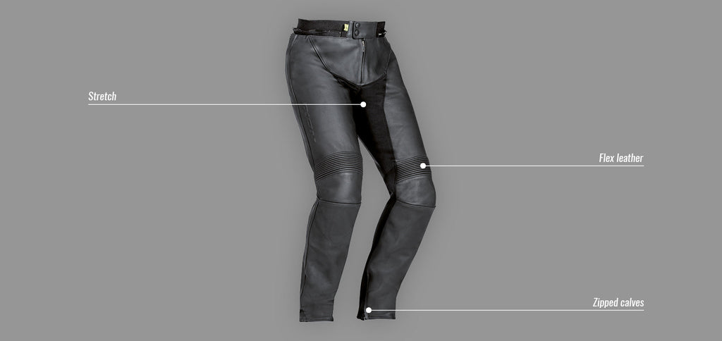 Ixon Hawk Leather Pants - Black
