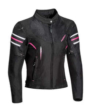 Load image into Gallery viewer, Ixon Ilana Lady Textile Jacket - Black/White/Fuchsia