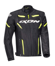 Load image into Gallery viewer, Ixon Striker Jacket - Black/White/Bright Yellow