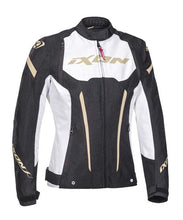 Load image into Gallery viewer, Ixon Striker Lady Textile Jacket - Black/White/Gold
