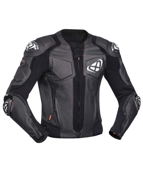Ixon Vendetta Evo Leather Jacket - Black/White